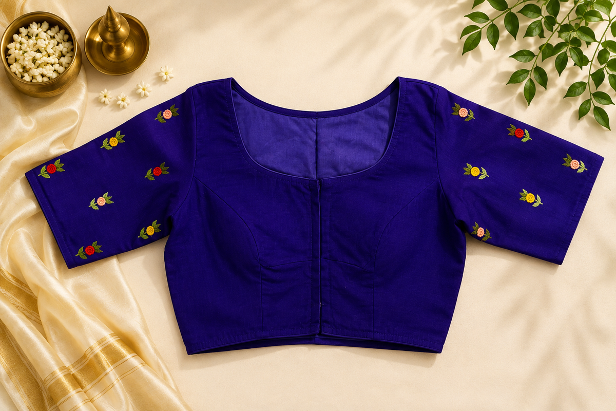 Floral Artisan Cotton Blouse