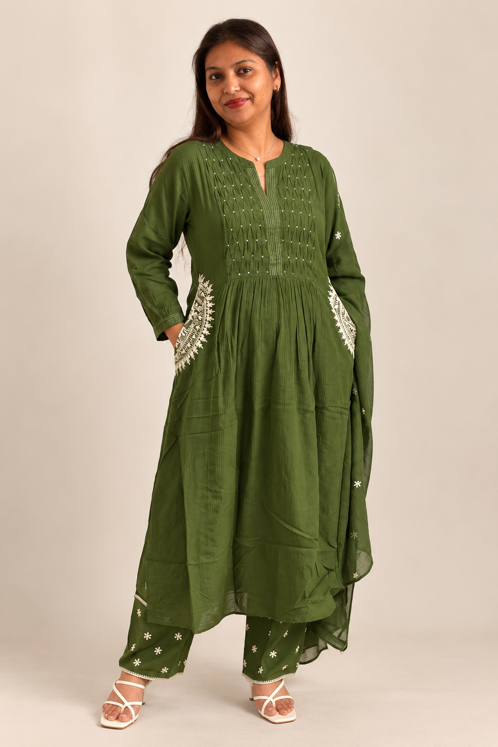 Green Valley Cotton Suit Set