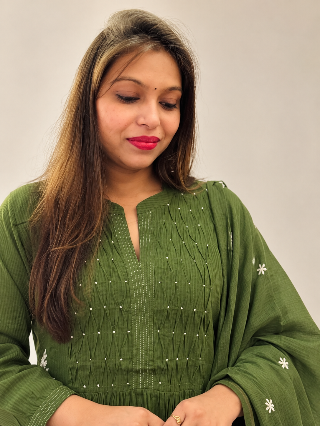 Green Valley Cotton Suit Set