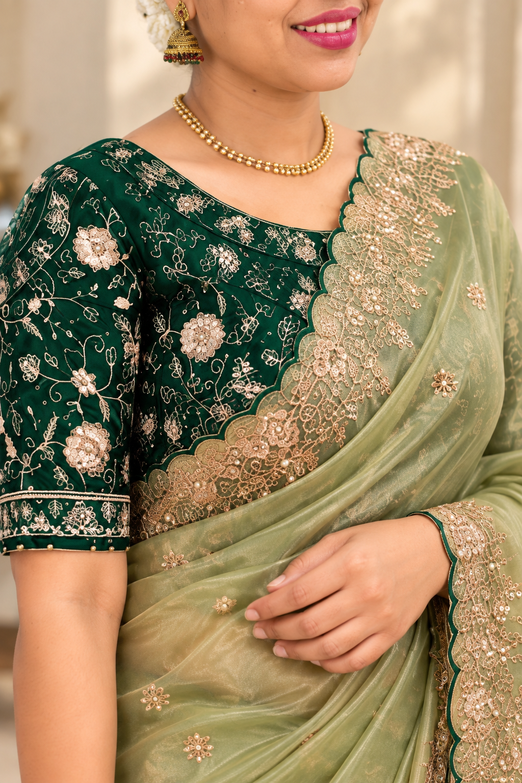 Sage Whisper Soft Silk Saree