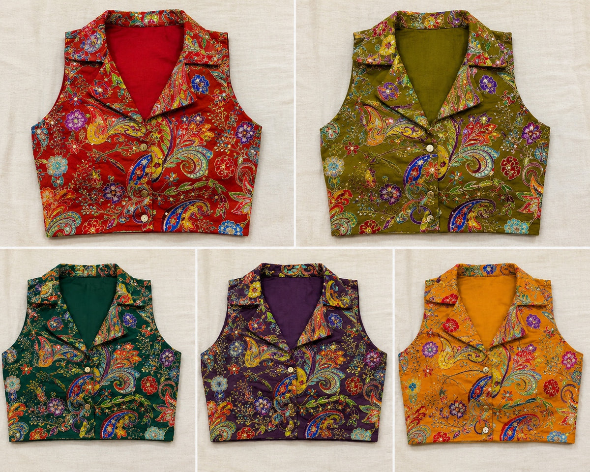 AGAIRA Studio collar blouse colour options