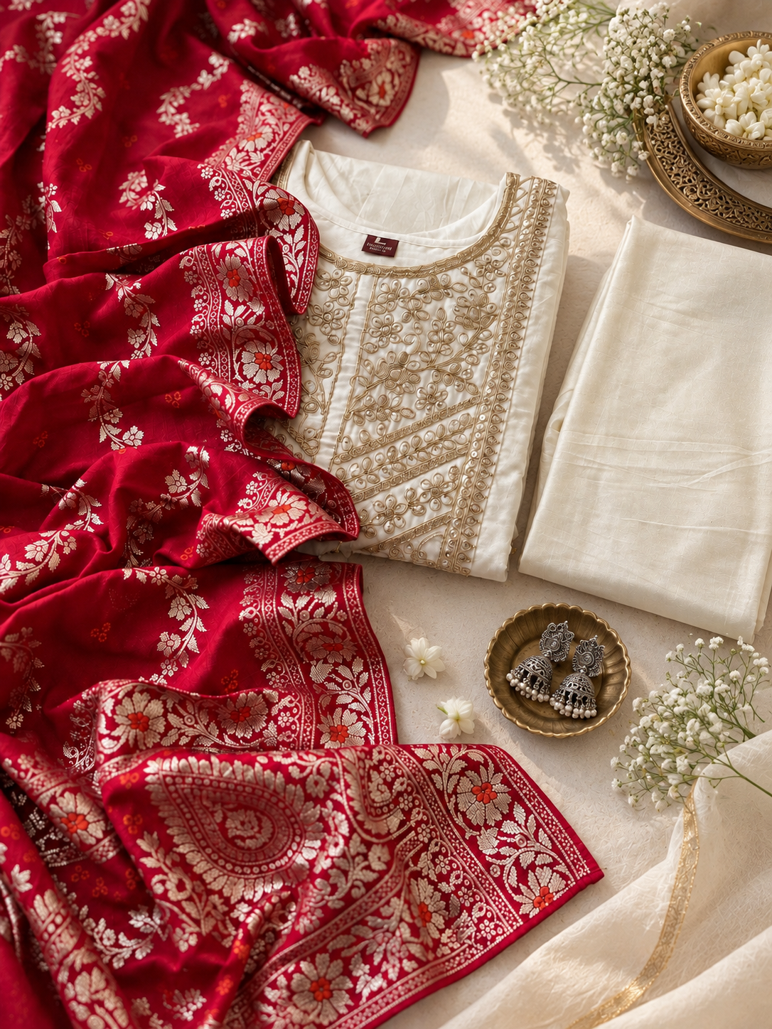 Silk Whisper Anarkali Set