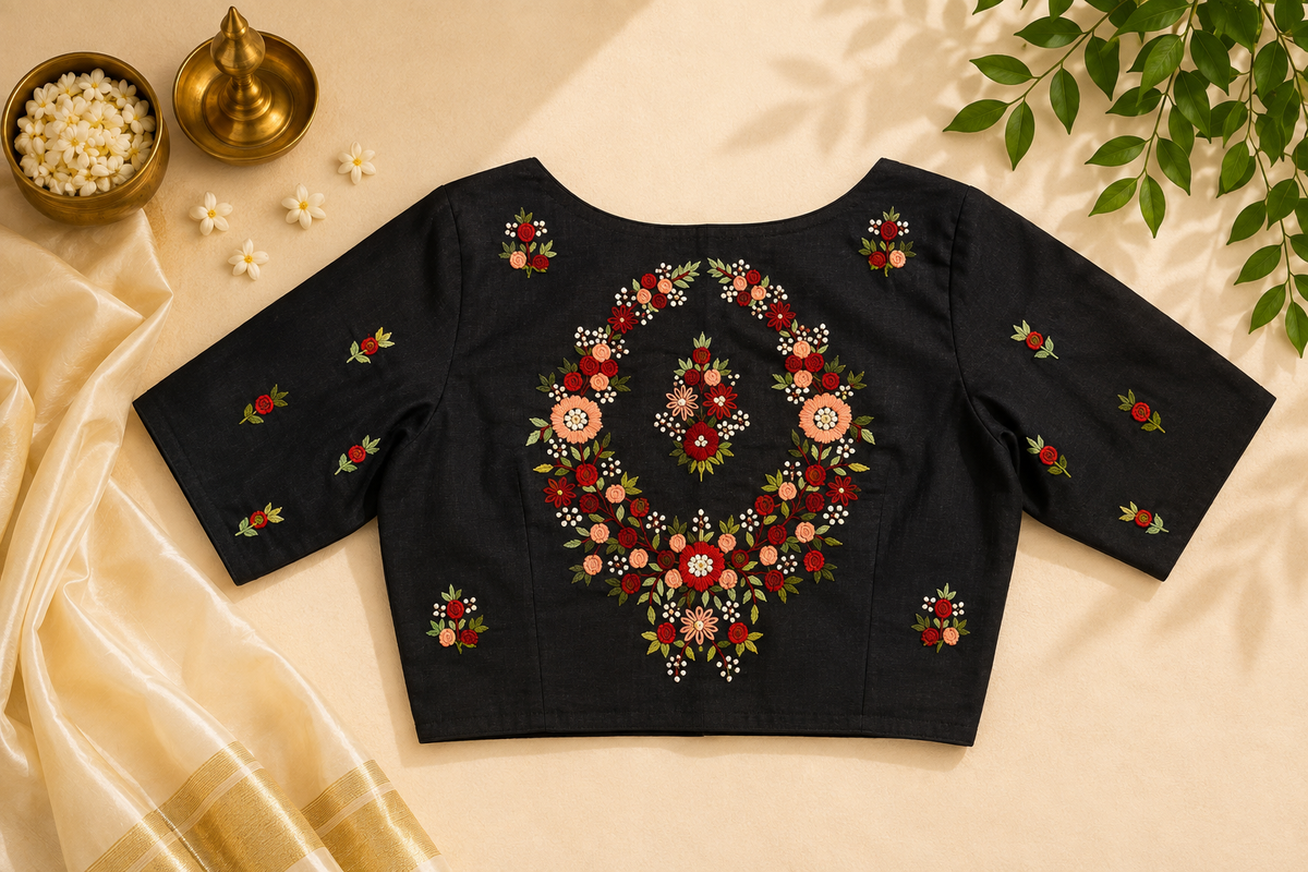 Floral Artisan Cotton Blouse