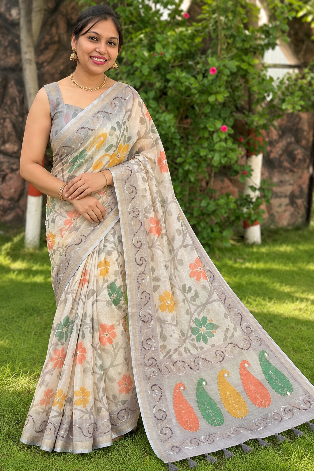 Katha Heritage Cotton Saree