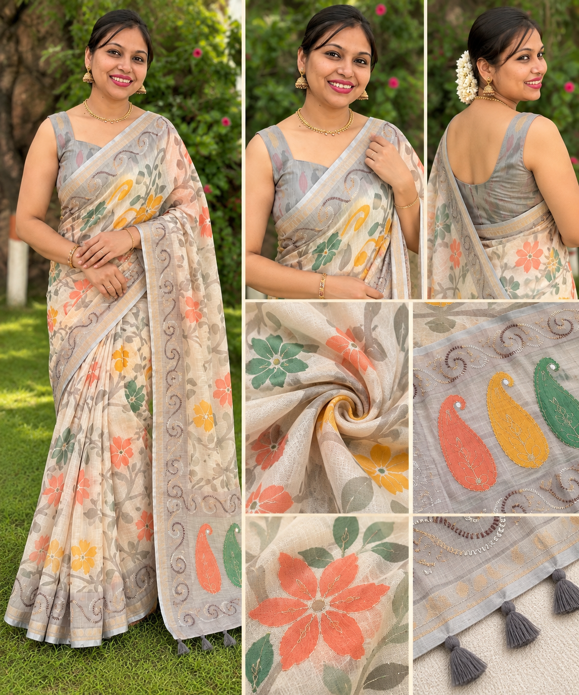 Katha Heritage Cotton Saree