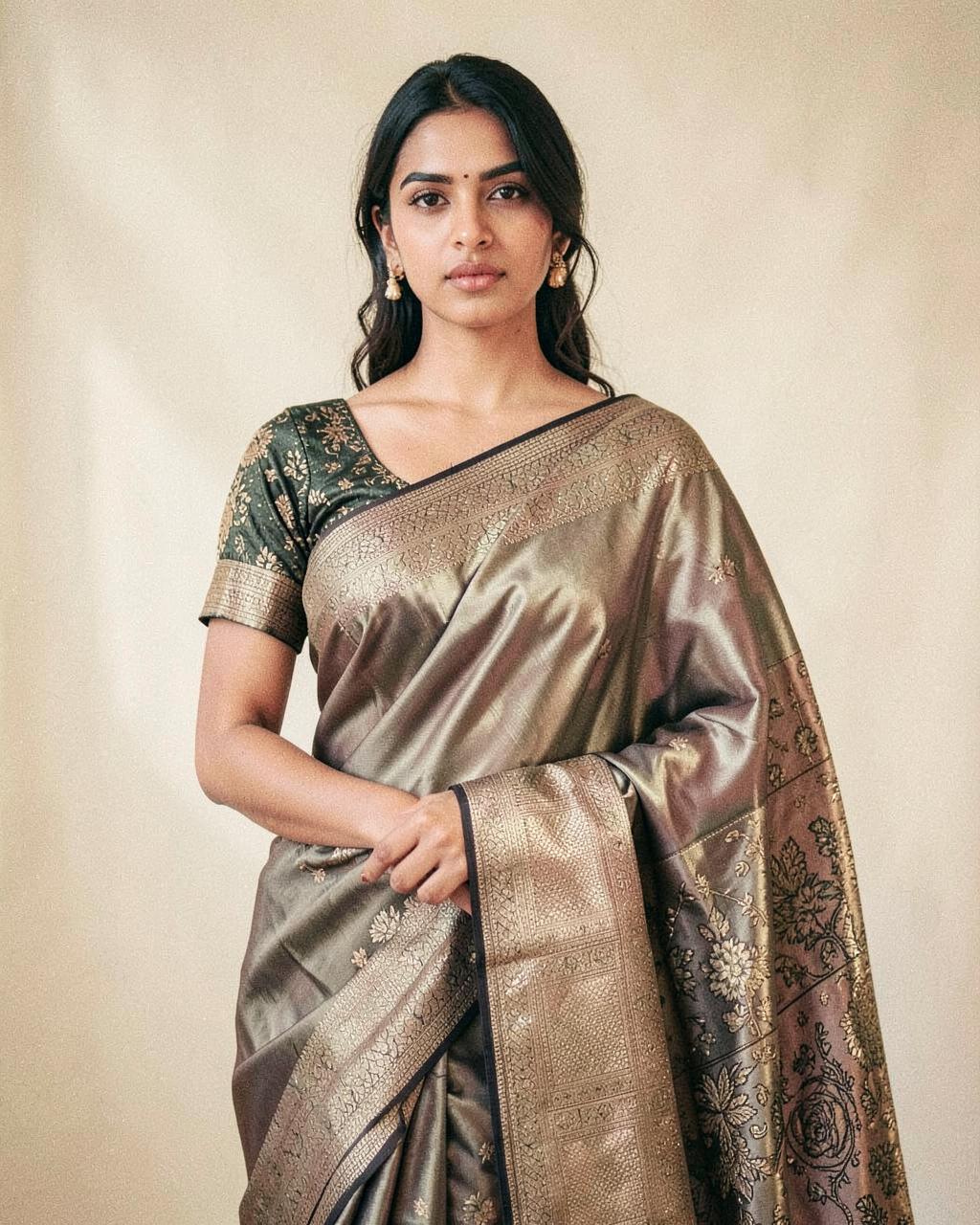Agaira Studio fabric and saree detail